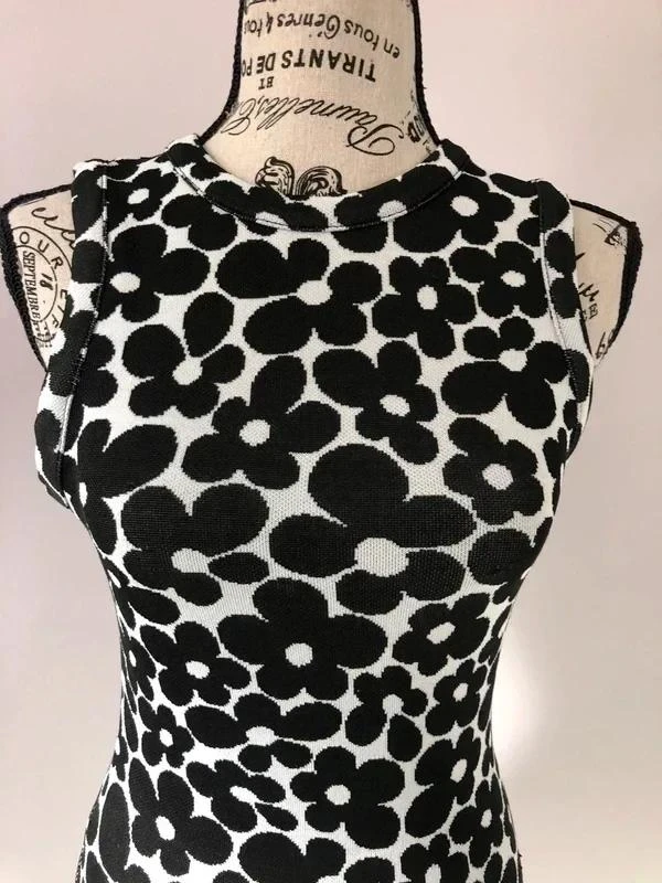 Black & white floral mesh dress H&M – Size S (36) – photo 4